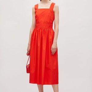 NWT Cos Red Shoulder Strap Dress sz 4